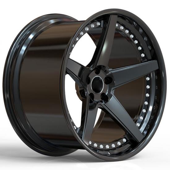 Classic two piece forged star wheels for audi