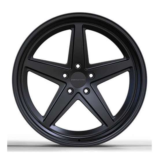 Black 5 spoke star forged wheels for chrysler