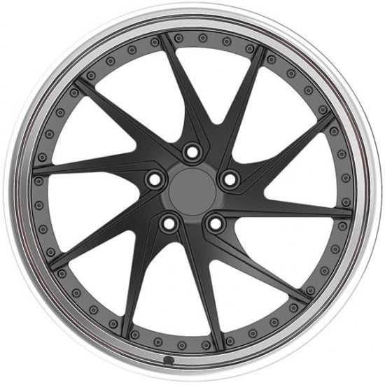 Two piece deep chrome dish forged alloys for wv suv