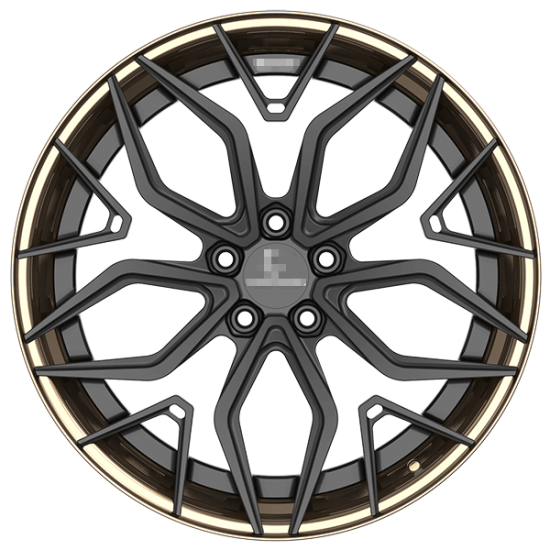 Two piece forged wheels for tesla