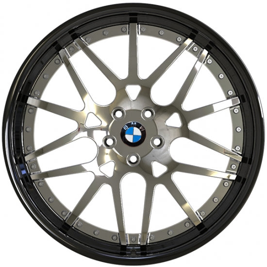 Deep dish polished wheels for bmw