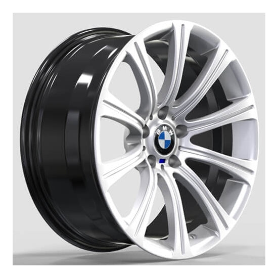 Silver concave alloys for bmw