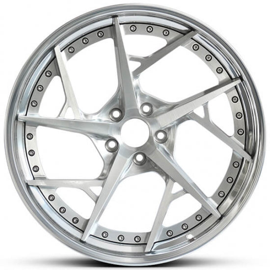 Modern two piece forged alloys for porsche