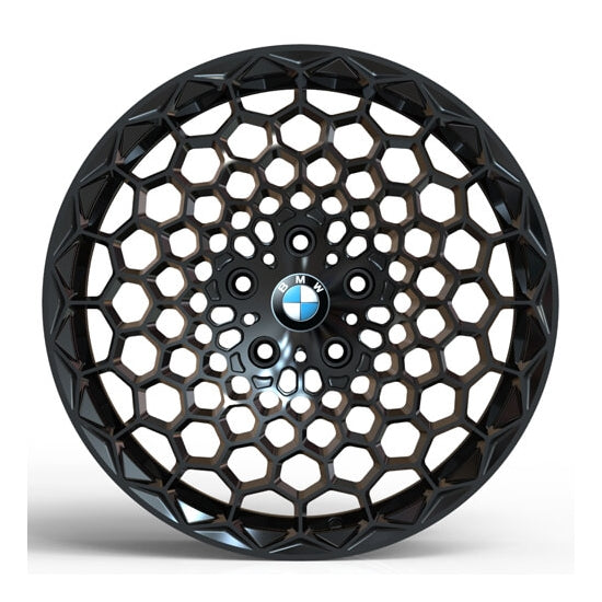 Black concave forged wheels for bmw