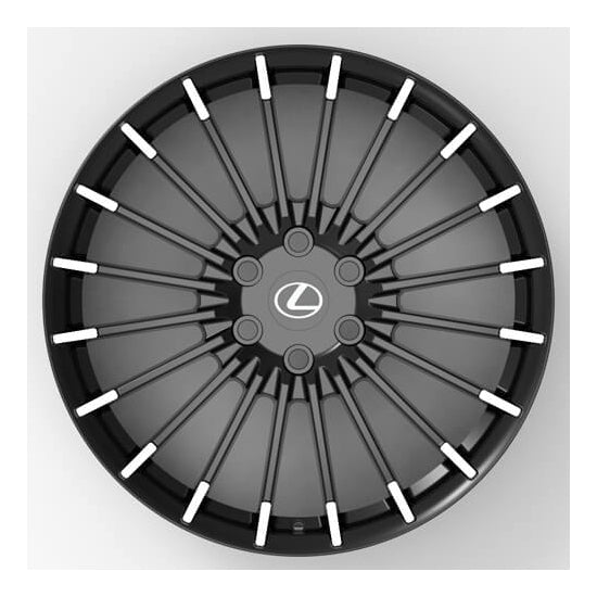 Classic multi spoke alloys for lexus