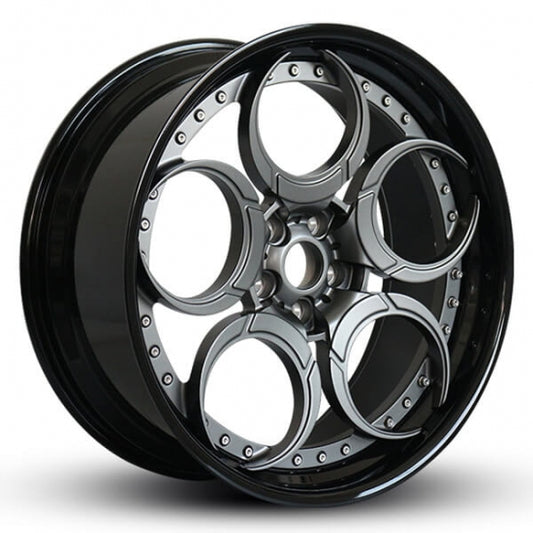 Two piece modern forged alloys for alfa romeo
