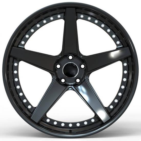Classic two piece forged star wheels for audi