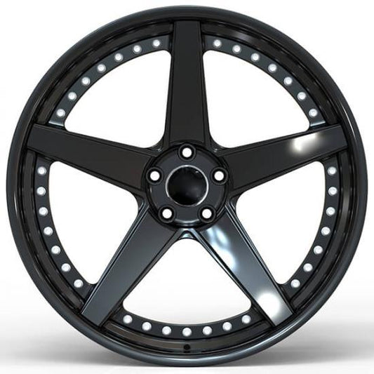 Classic two piece forged star wheels for audi