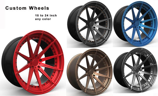 Custom made Two piece or monoblock alloys  for bmw
