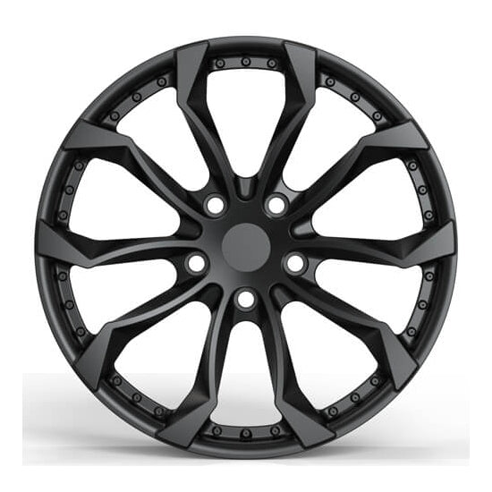 Modern two piece forged wheels for range rover