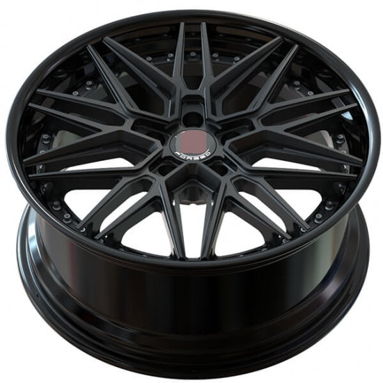 Two piece forged alloys for porsche