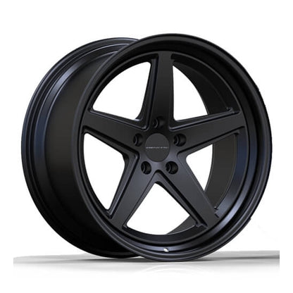 Black 5 spoke star forged wheels for chrysler