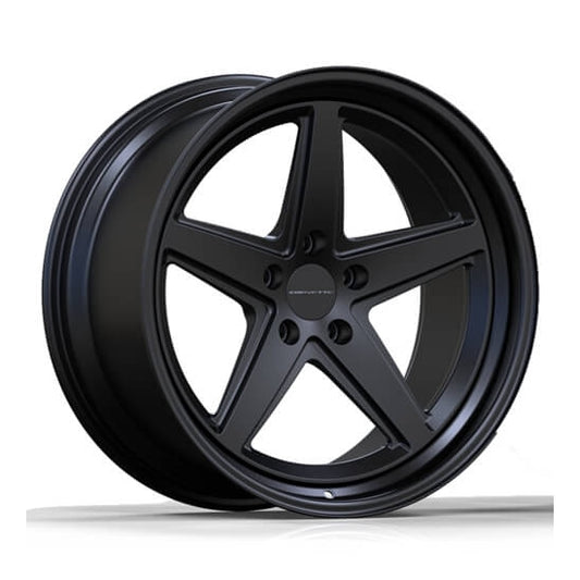 Black 5 spoke star forged wheels for chrysler