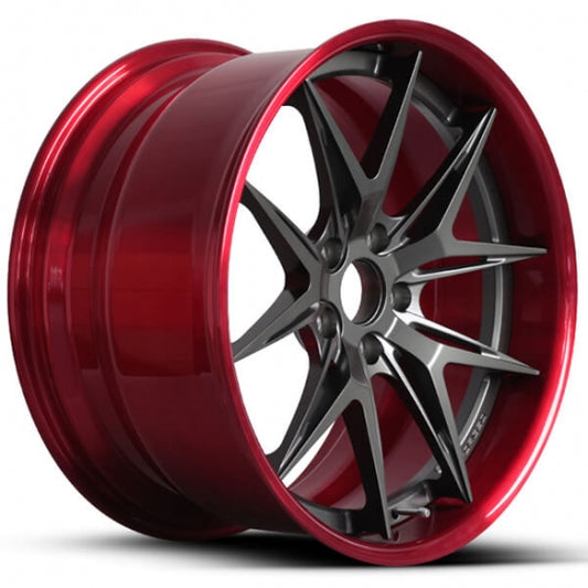 Deep dish two piece modern multi spoke for ford truck
