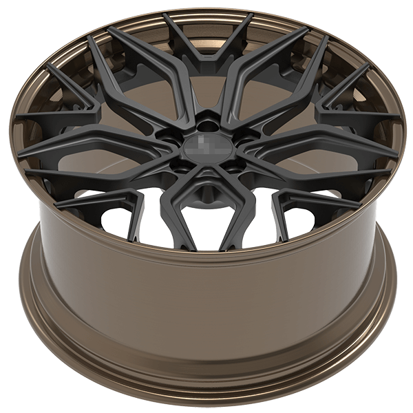 Two piece forged wheels for tesla