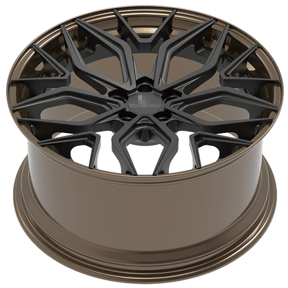 Two piece forged wheels for tesla