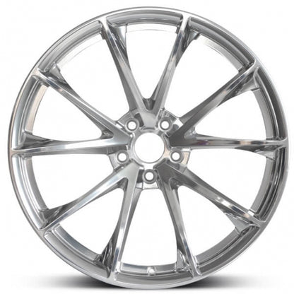 Polished 5V shape forged custom offset wheels