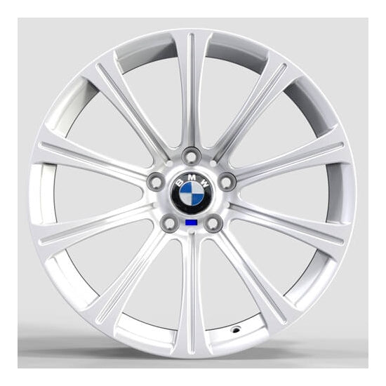 Silver concave alloys for bmw