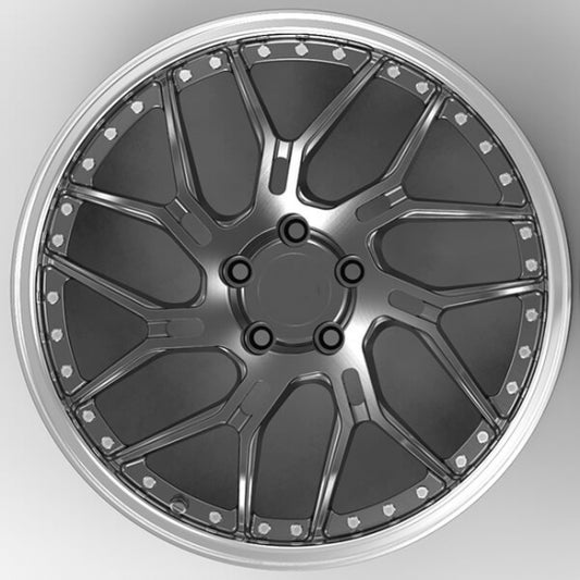 Two piece 7V forged alloys for range rover