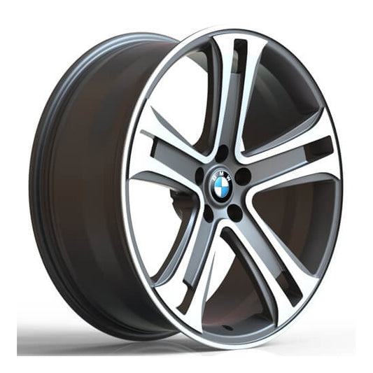 Modern 5 spoke alloys for bmw