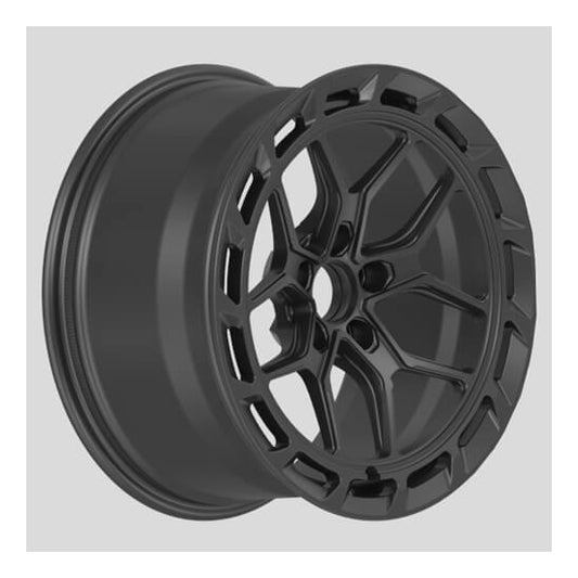 Black modern 5V forged wheels for infiniti