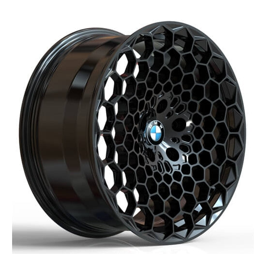 Black concave forged wheels for bmw