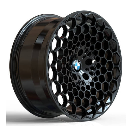 Black concave forged wheels for bmw