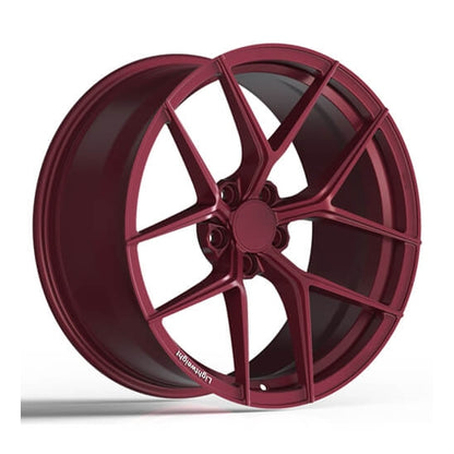 Purple 5V forged wheels for subaru