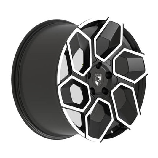 Black modern alloys for porsche