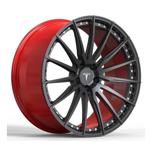 Forged multi spoke wheels for tesla