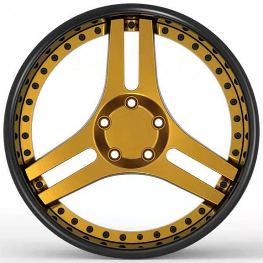 Two piece 3 double spoke forged alloys for smart roadster