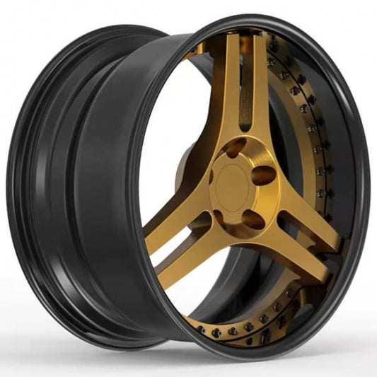 Two piece 3 double spoke forged alloys for smart roadster