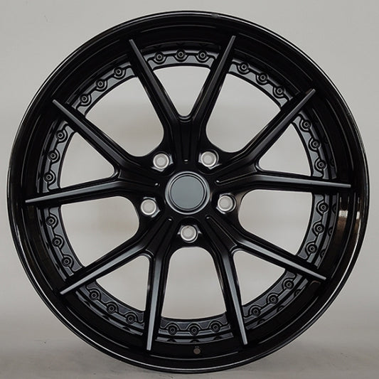Gloss black with deep dish alloys for mercedes