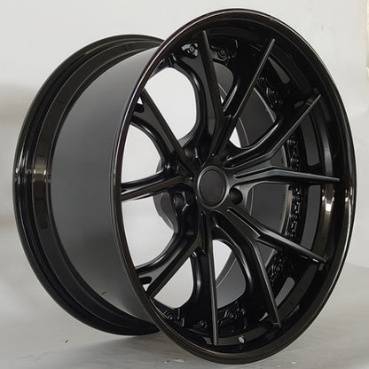 Gloss black with deep dish alloys for mercedes