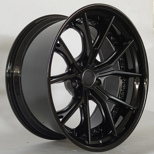 Gloss black with deep dish alloys for mercedes